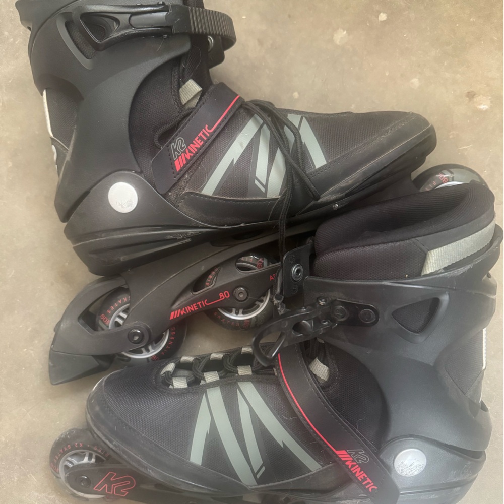 K2 Kinetic 80 Men's Inline Skates - Black and Gray